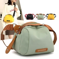 nylon shell crossbody bags for women 2022 new shoulder bag fashion trend zipper messenger bag soft purse handbag waterproof