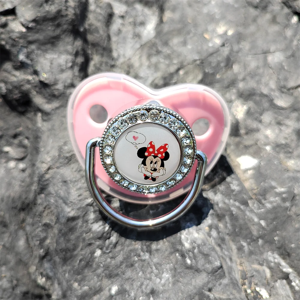 

Minnie Mouse Pink Baby Teething Teether Siliocne BPA Free Disney Minnie Mouse Cartoon Teeth Toys Baby Girl Nursing Sleeping Toy