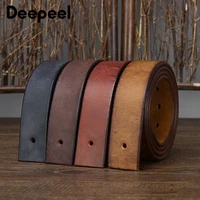 100 125cm first layer pure cowhide mens belt headless pin buckle belts strip genuine leather thickening vintage mens waistband