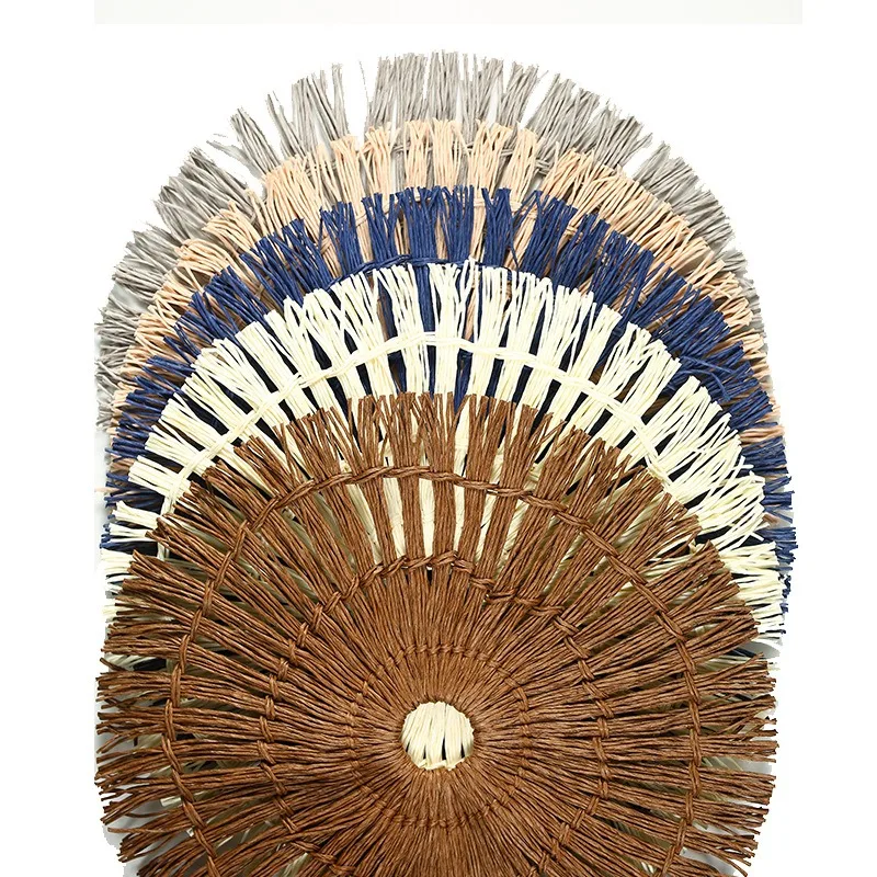 6 шт. плетеные коврики для обеденных столов