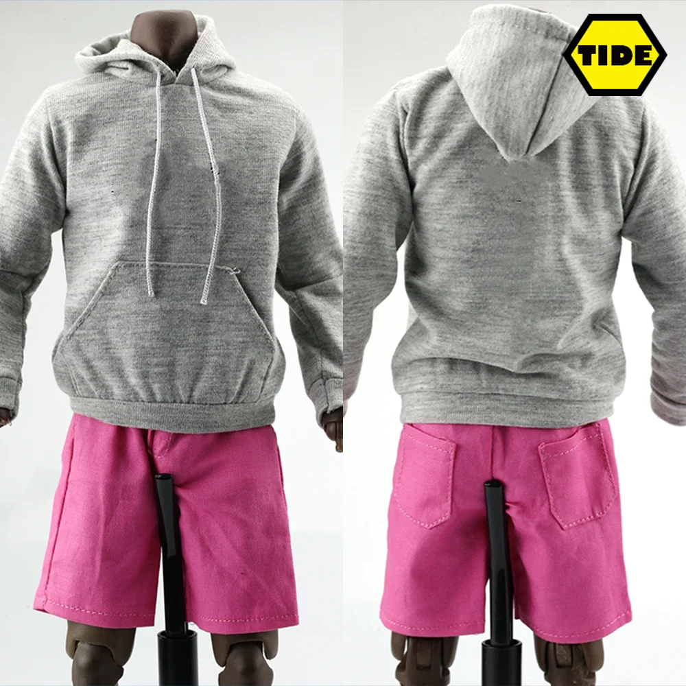 

Модель LBJ Мужская в виде солдата, свитер, розовые шорты, толстовка с капюшоном и принтом, штаны для экшн-фигурки 12 дюймов, Кукольное тело, 1/6