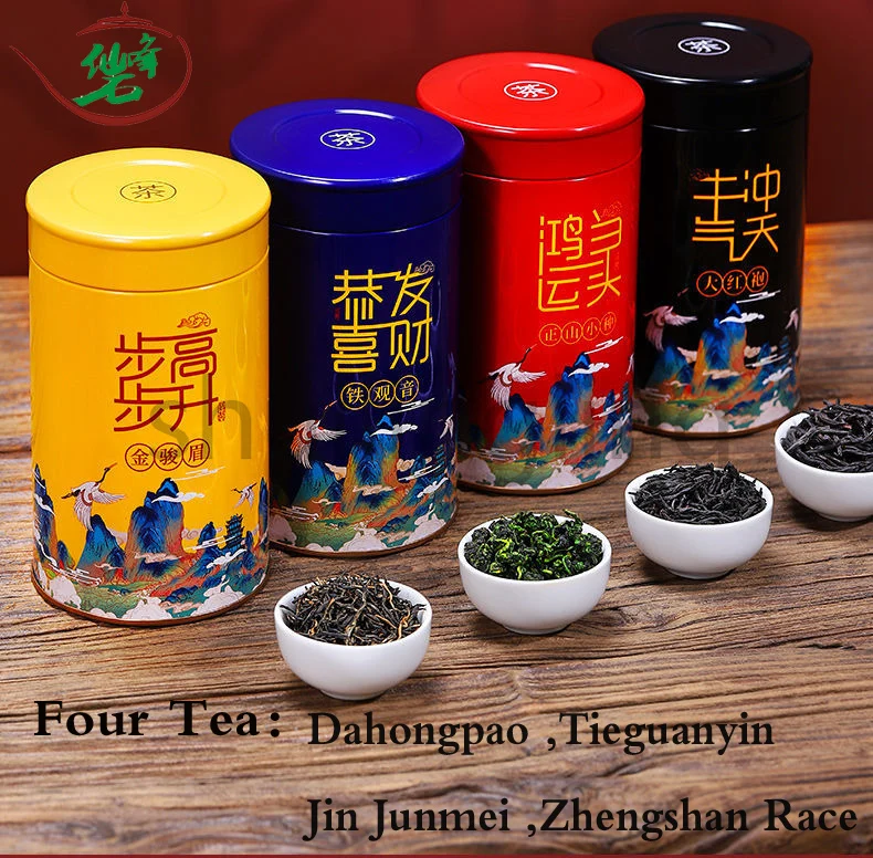 

Новый супер AAA для зеленого или черного чая четыре чая Jinjunmei Zhengshan гонки Dahongpao Tieguanyin чай Подарочная коробка консервы