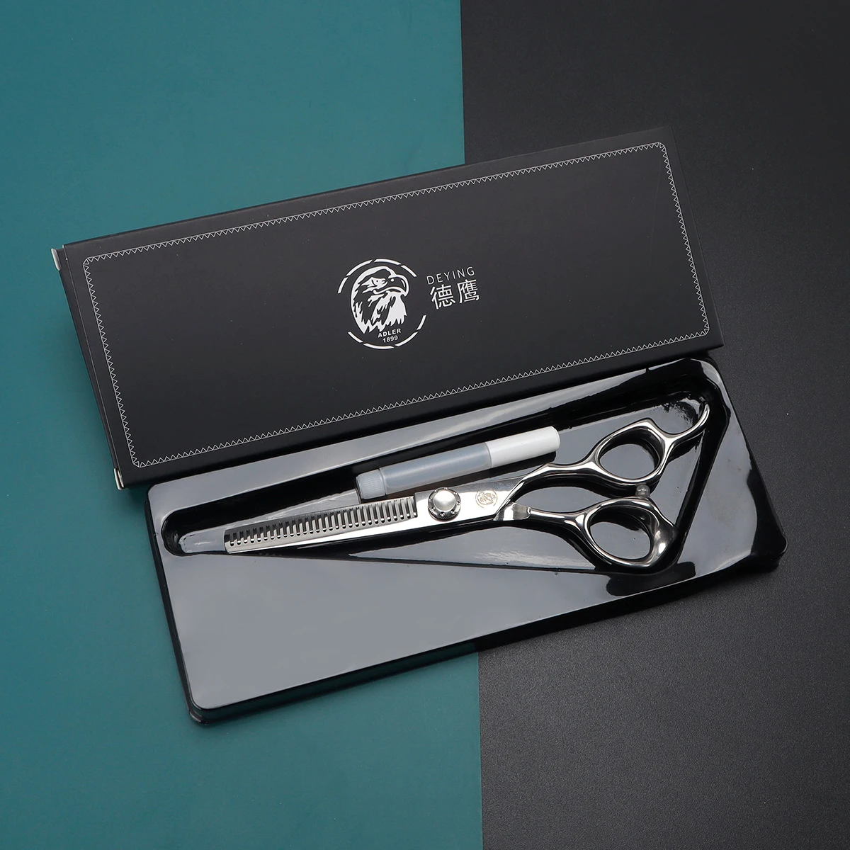 Стальные ножницы для стрижки волос BARBERTOP Jp440c парикмахерские с расческой