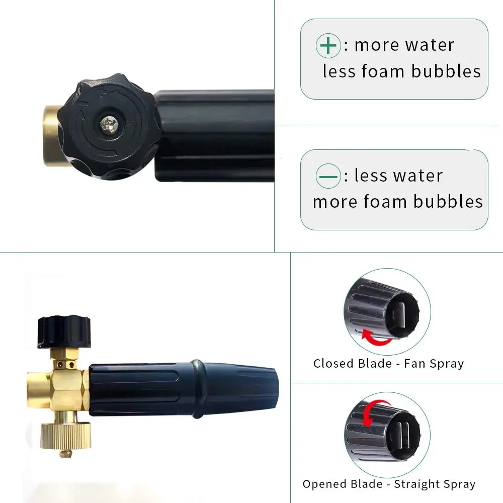 Автомобильная пенная насадка для мойки снега пенопластовая высокого давления