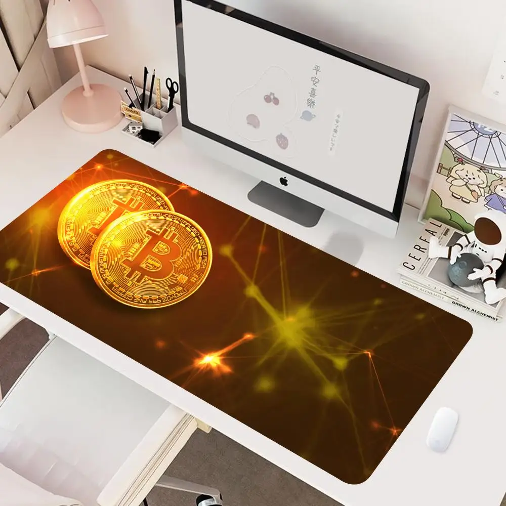 Модный коврик для мыши Биткоин аксессуары офиса клавиатуры
