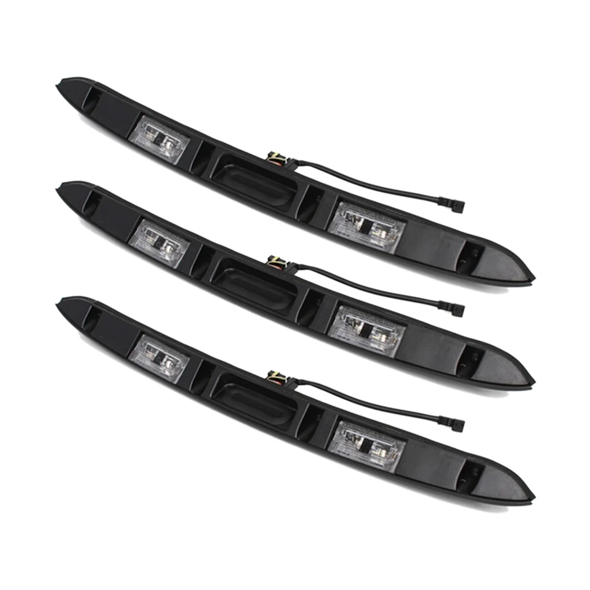 

3 Pcs Trunk Grip License Plate Light Trim Assembly for BMW E46 325I