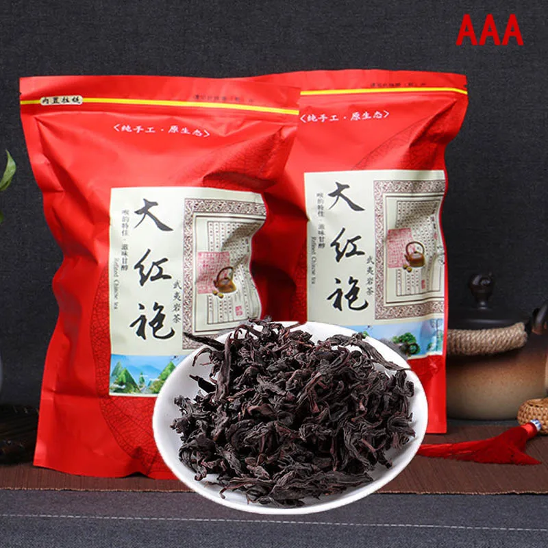 

China Aaa High Quality Dahongpao Oolong Tea Organic Green Advanced Zipper Bag Gift Free Shipping No Teapot