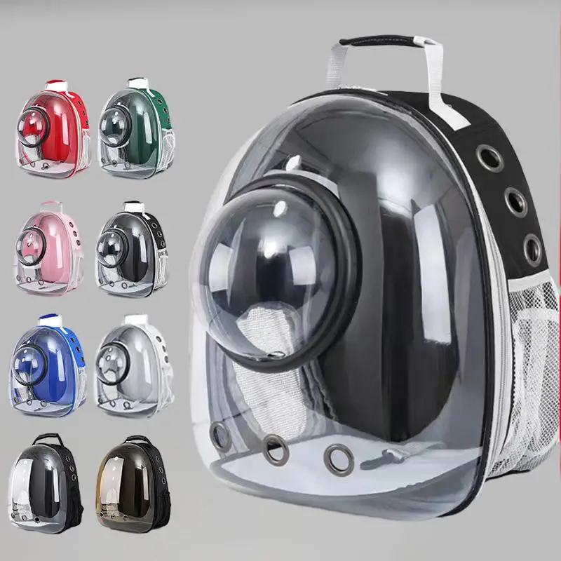 

Transparent Space Capsule Cat Carrier Pet Backpack with Space Hood - The Ultimate Travel Solution for Your Feline Friend