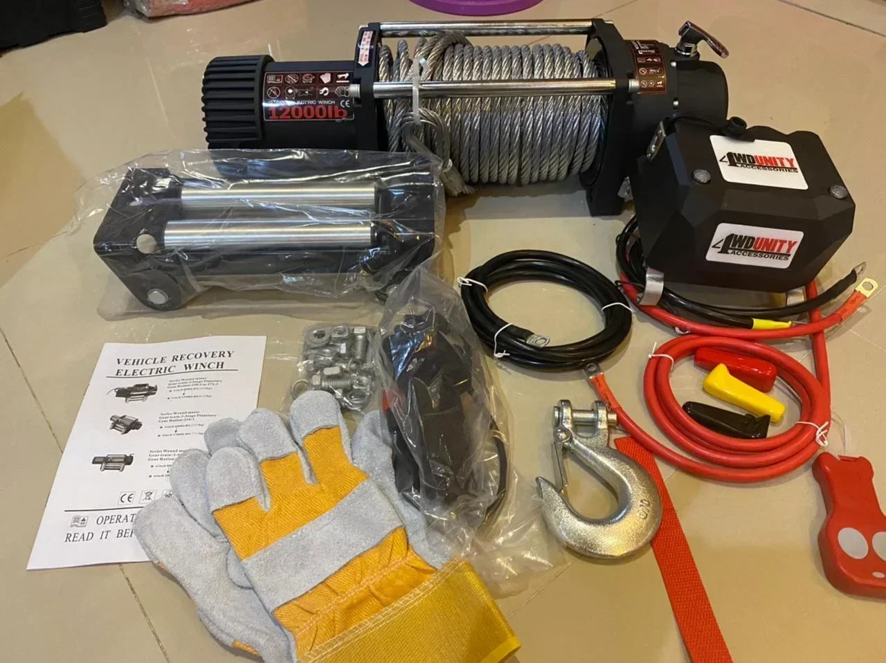 OEM 12000lbs электрическая лебедка 4x4 внедорожные аксессуары Беспроводная