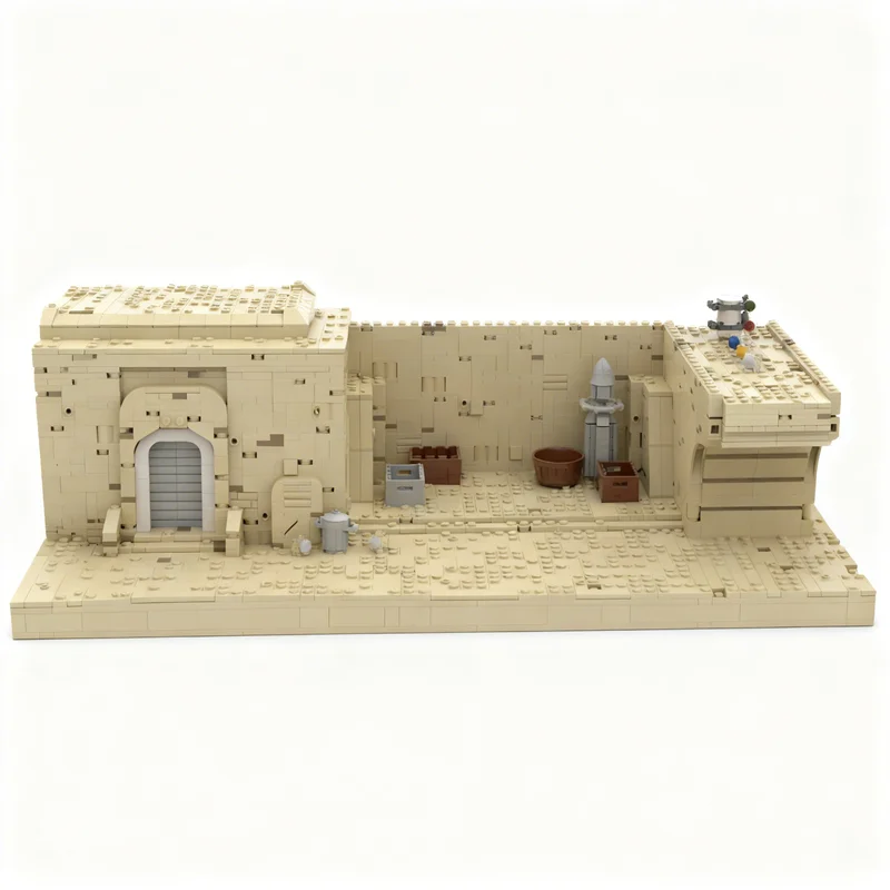 Фото 2693 детали MOC Mos Eisley SWII Revisited Star Battle, модель из строительных блоков, конструктор, рождественский подарок, игрушка на день рождения, 3D-конструктор №4