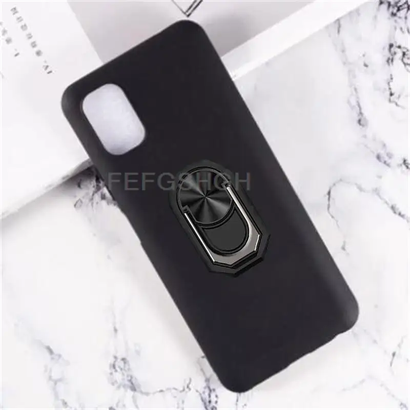 Мягкий силиконовый чехол из ТПУ с кольцом на палец для смартфона ZTE Blade V20