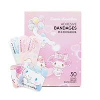 kawaii sanrio cartoon hello kitty waterproof adult band aid kuromi rilakkuma childrens glue disinfection breathable bandage