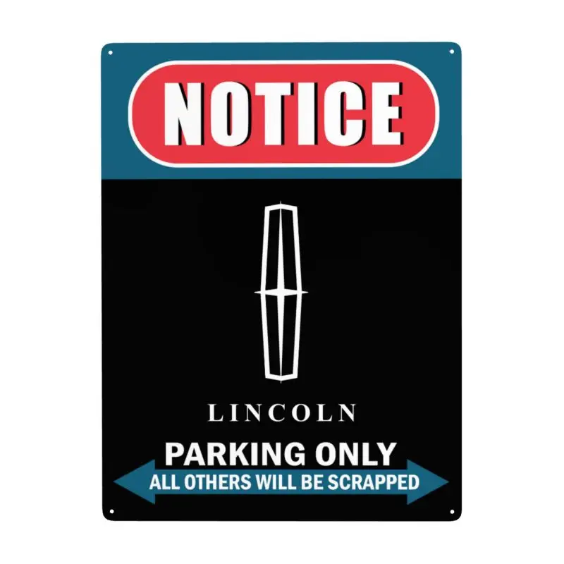 

LINCOLN Art Metal Iron Sign Poster Plaque Bar Pub Club Cafe Home Plate For Wall Decor Art
