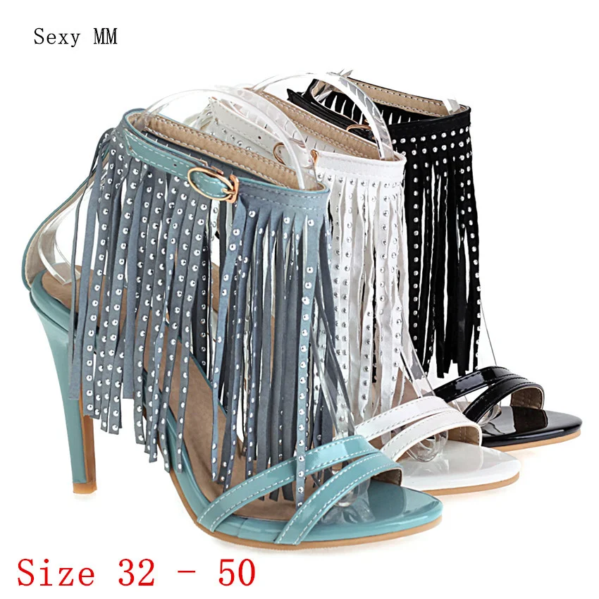 

Summer Pumps Women Peep Toe High Heels Gladiator Sandals Woman High Heel Shoes Small Plus Size 32 33 - 43 44 45 46 47 48 49 50