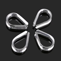 304 stainless steel collar standard chicken heart ring steel wire rope collar triangular ring boast triangular ring