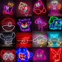 Custom led Anime Gamers Neon Signs Japanese Girl flexible Night Light Sign Game Room indoor Home Wall Bedroom Decor Gift For Her
