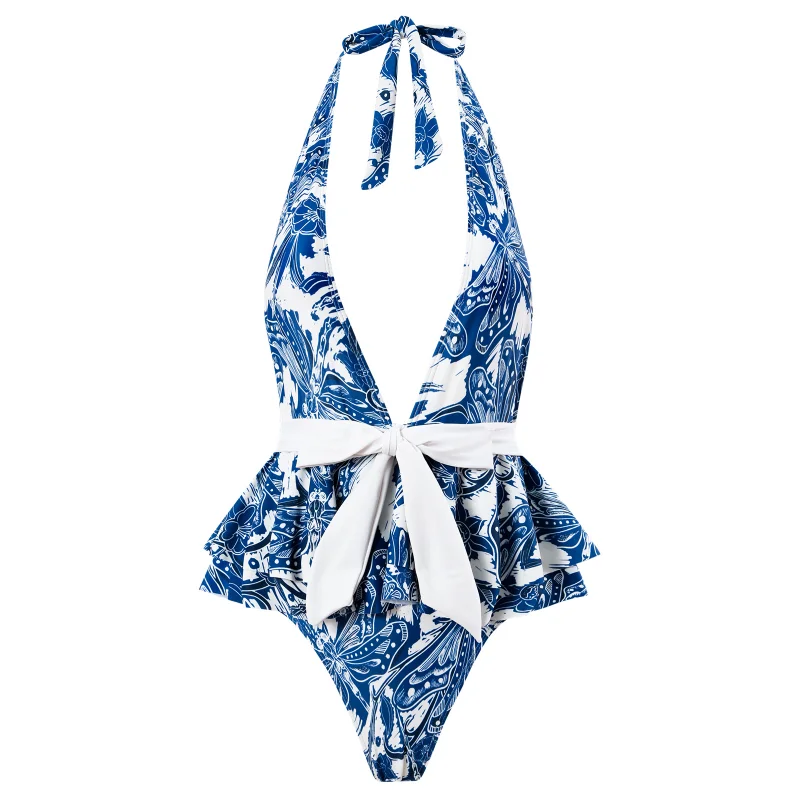 2023 Women Summer Clothes Flower Print Casual Tank Tops Bodysuits And Skirt Fitness Skinny Outfit Suit Two Piece 2pc Sets