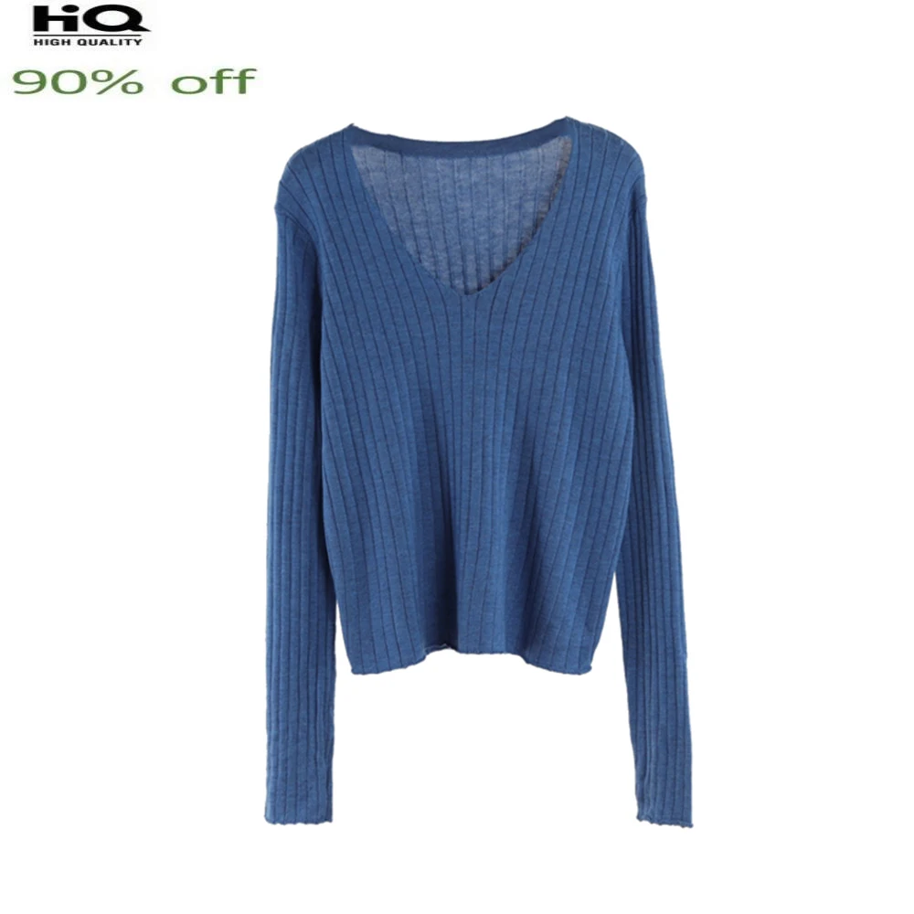 

spring In 2022 the new long sleeve knit shirt v-neck set of render pure color thin loose sweater coat