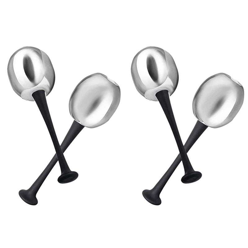 

Stainless Steel Ice Hockey Energy Beauty Ball Facial Cooling Ice Globes Face And Eye Massage Skin Care 4Pcs/Lot Black