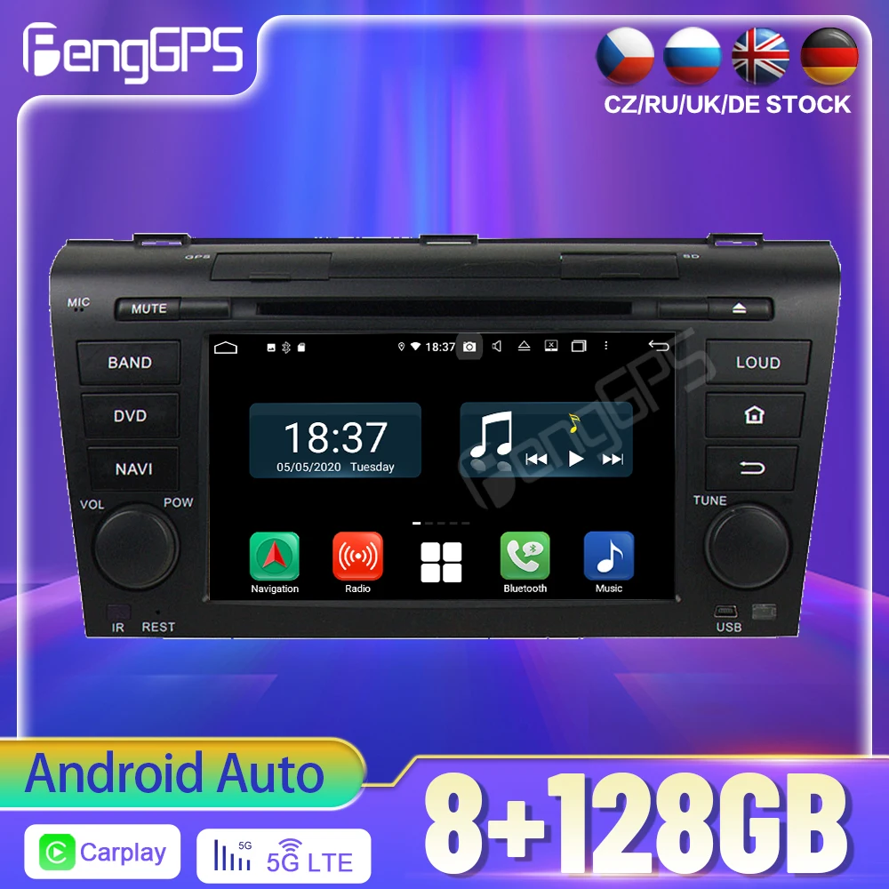 Multimedia Video Player Gps Navigation Head Unit Dsp Carplay