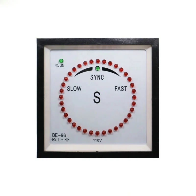 

Alternator BE-96-SM 110V Sync Pulse Type panel LED Synchroscope Meter