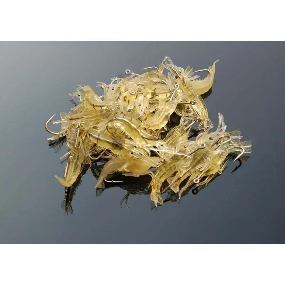 

4CM Silicone Bait Sea Fishing Lure Soft Luminous Lure Shad Bionic Shone Shrimp Easy Shiner Wobblers Artificial Bait Swimbait