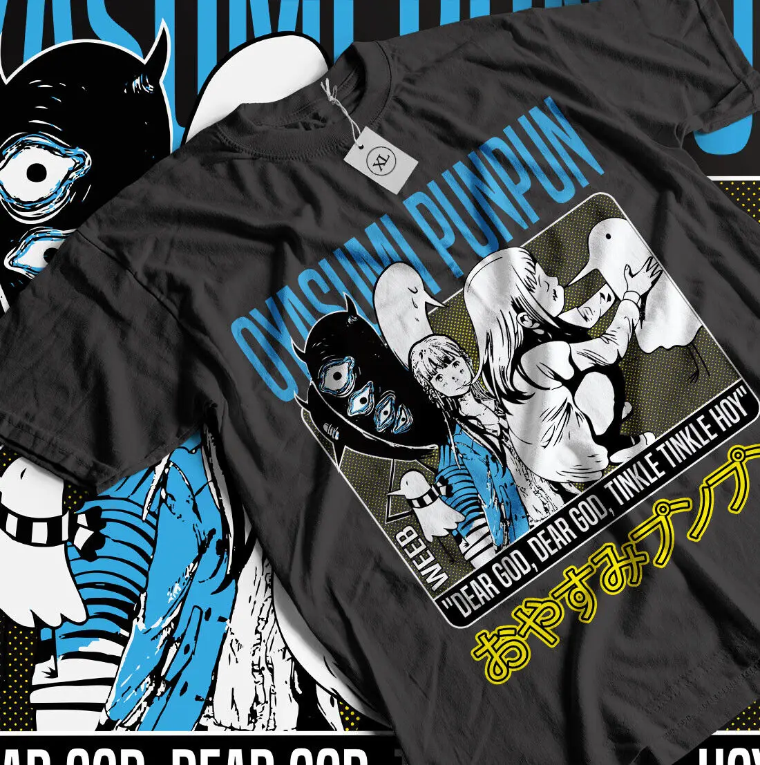 Oyasumi футболка с надписью прочная ночь майка Аниме Aiko Tanaka рубашка манга все