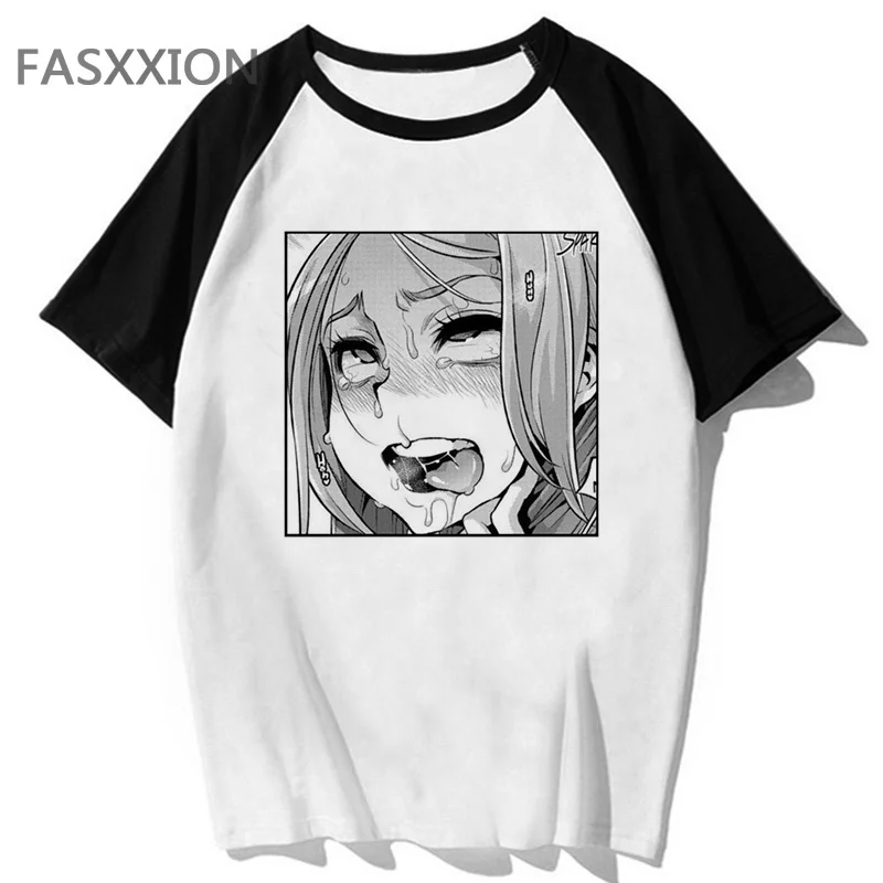 Футболка ahegao Мужская в стиле Харадзюку смешная уличная одежда хип-хоп |