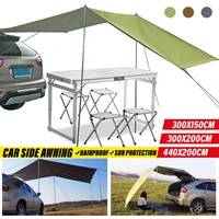 car shelter shade camping side car roof top tent awning waterproof uv portable camping tent automobile rooftop rain canopy
