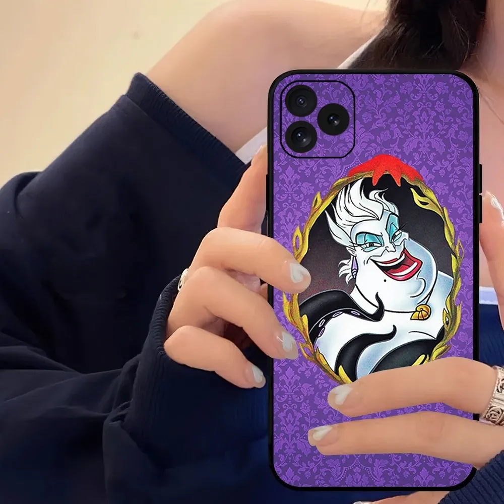 Чехол MINISO urсула для телефона с изображением диснеевских русалочек iPhone 14 15 8 11 12 13 XS