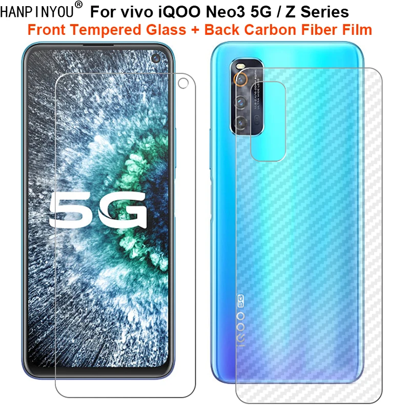 ДЛЯ vivo iQOO Neo3 Neo 3 5G Z6 Z1 Z1x Z3 Z5 Z5x Pro 1 комплект = мягкая задняя пленка из углеродного