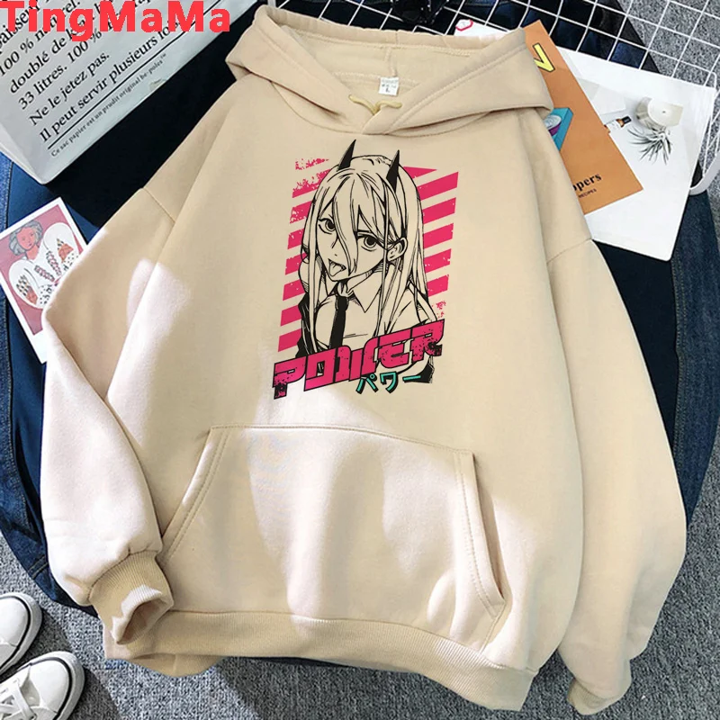 

Chainsaw Man Makima Pochita hoodies female anime y2k aesthetic harajuku female hoddies pullover printed grunge