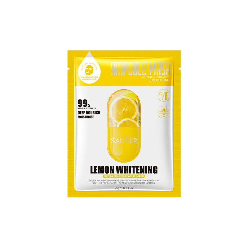 Набор из 10 предметов лимонная увлажняющая маска для лица коллагеновая