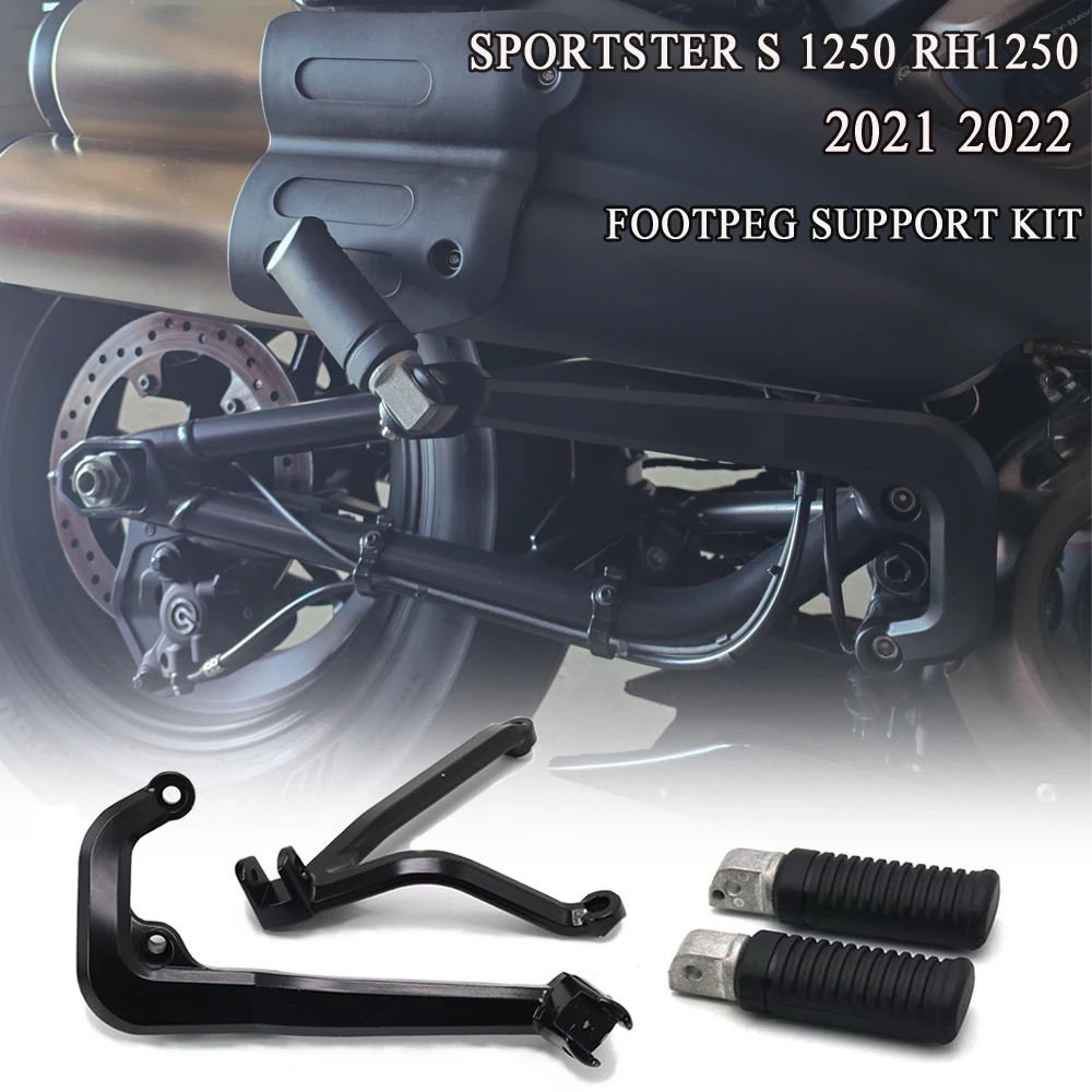 

For Sportster S 1250 RH 1250 2021 2022 Passenger Foot Peg Mounting Kit Footpeg Foot Padal Support Kit
