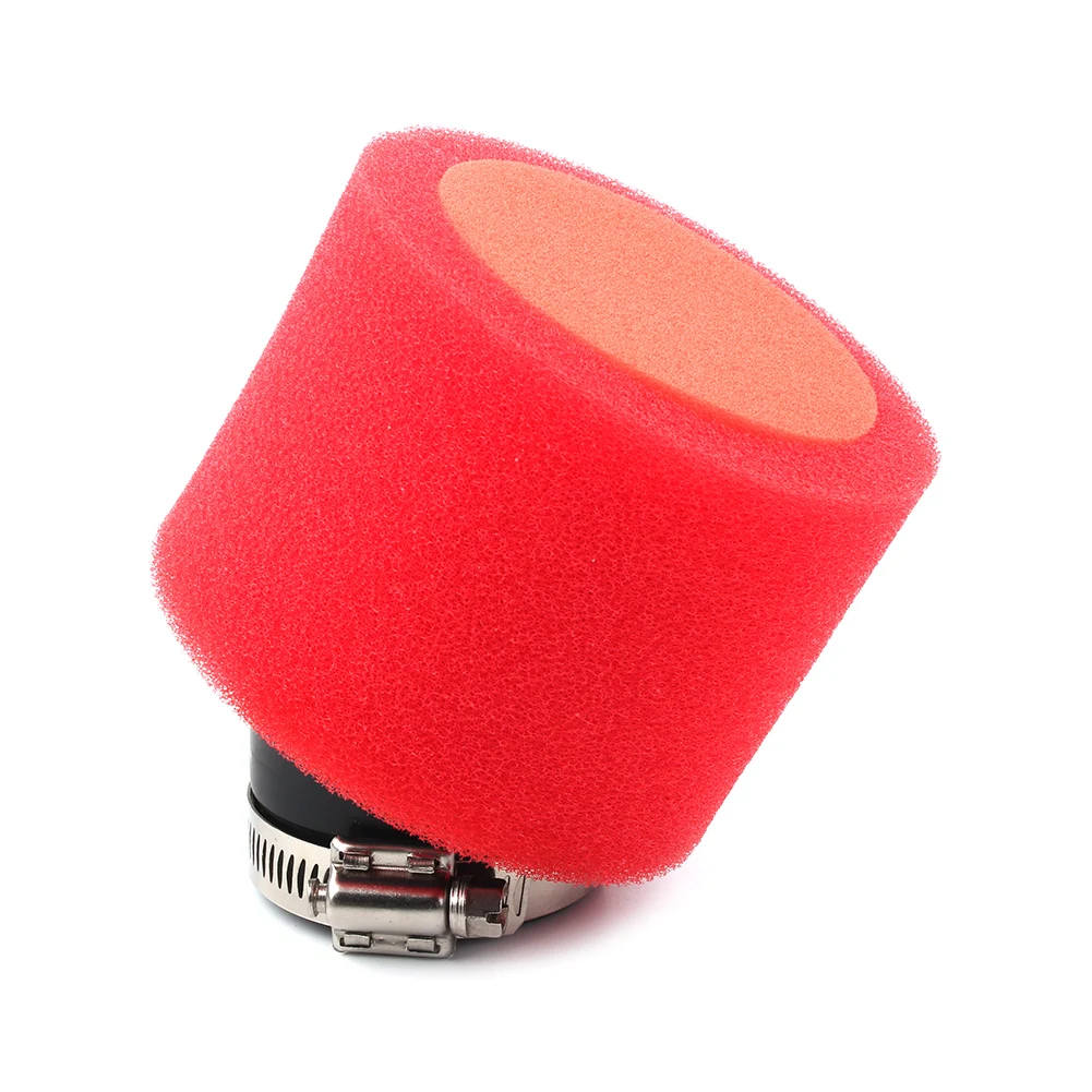 50 мм красный мотоциклетный воздушный фильтр под углом для ATV Go Kart мопеда скутера