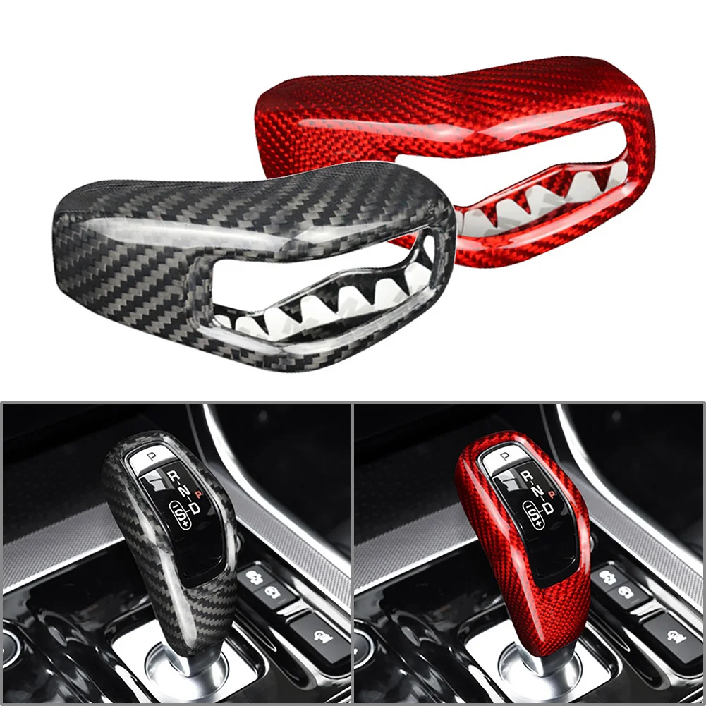 Наклейка на ручку переключения передач из углеродного волокна для Land Rover Range Sport