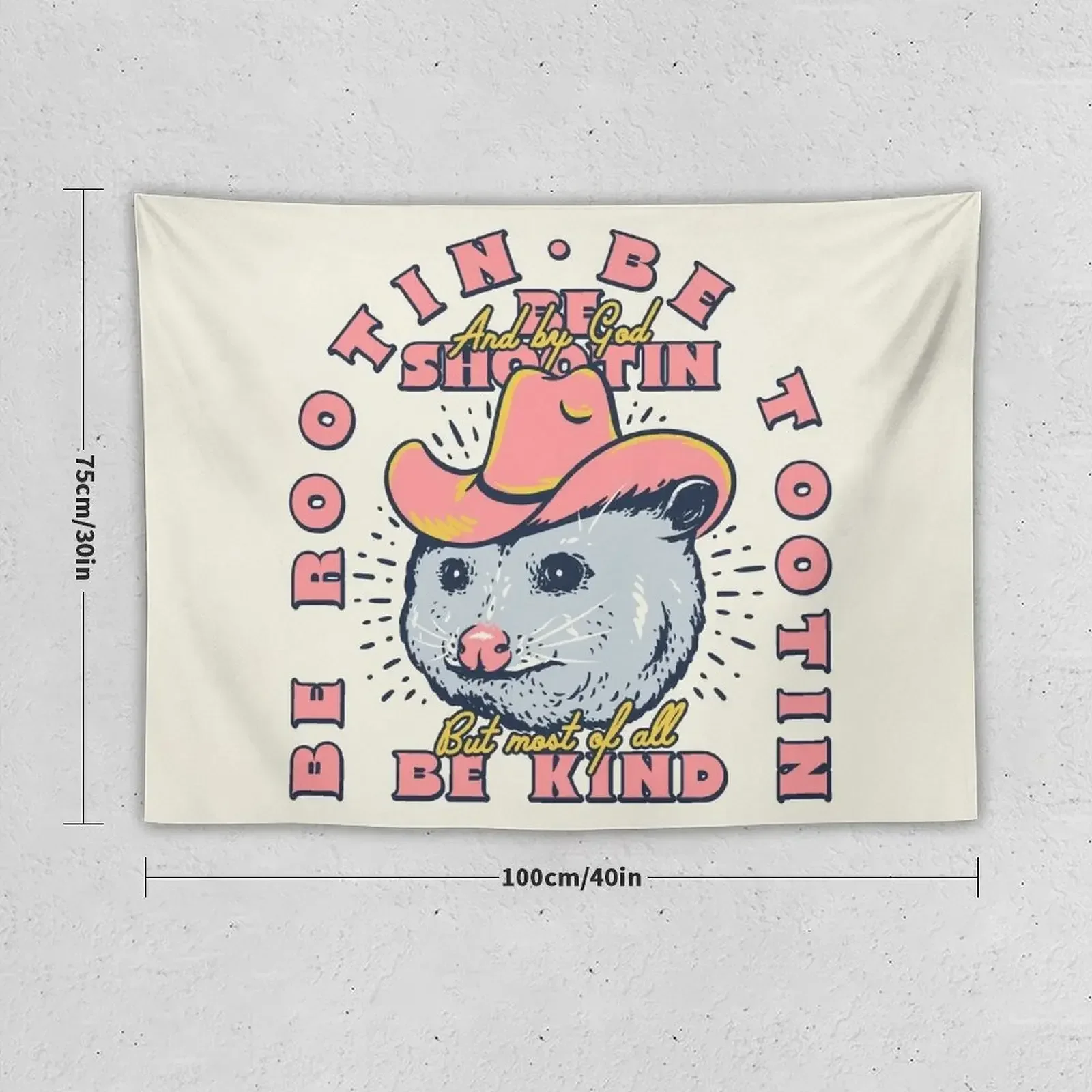 Ротин тоотин Shootin Possum | Opossum ковбойский Совет Космос Cowgirl стиль кантри коврик для