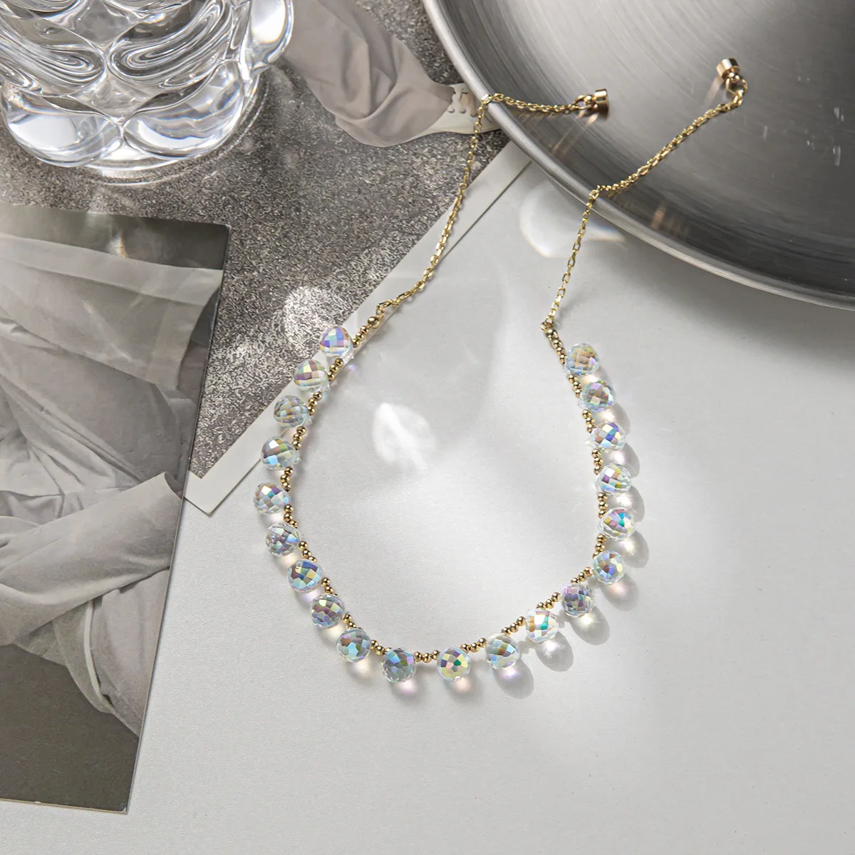 

Popular Crystal Clavicle Chain Luxury Temperament Necklace Women's Accessories