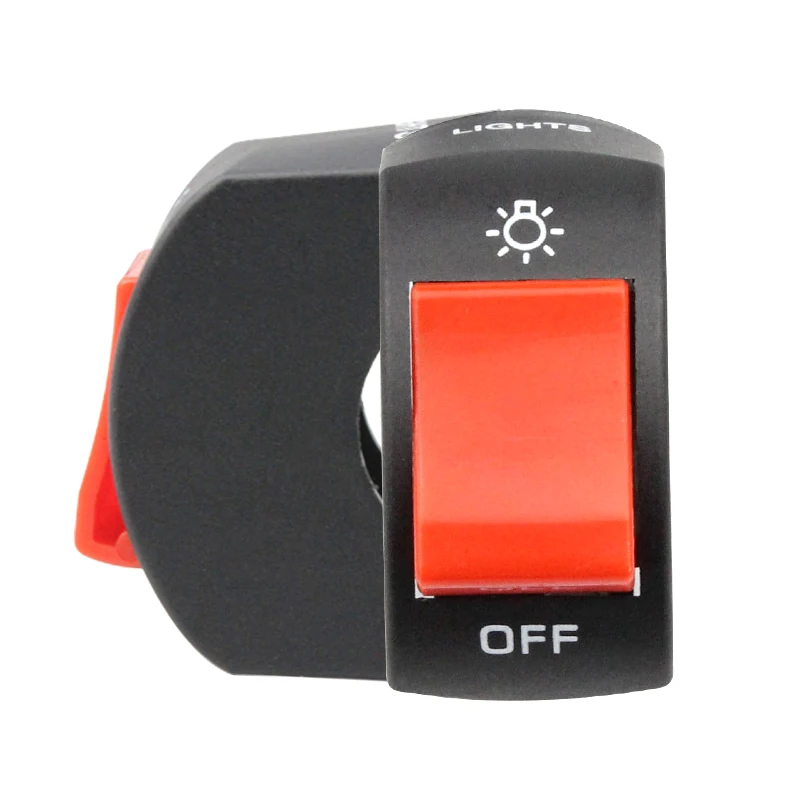 1PC 12V ON/OFF Push Button Connector Motorcycle Switch Handlebar For ATV Electronic Bike Scooter Motorbike