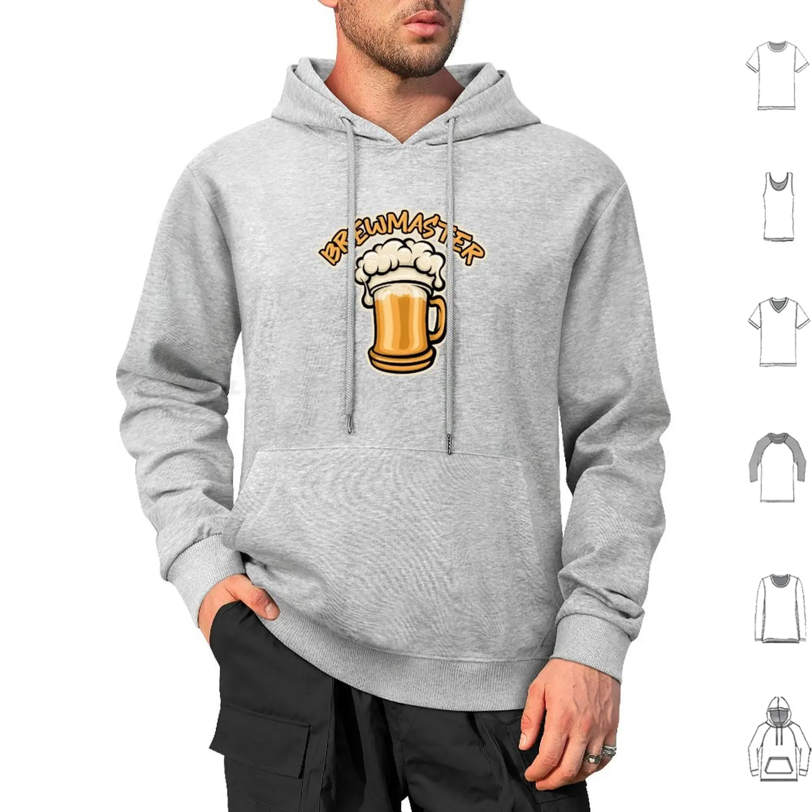 The Brewmaster Need A Beer Mug Толстовка с капюшоном из хлопка длинными рукавами Пиво Cerveja Bier