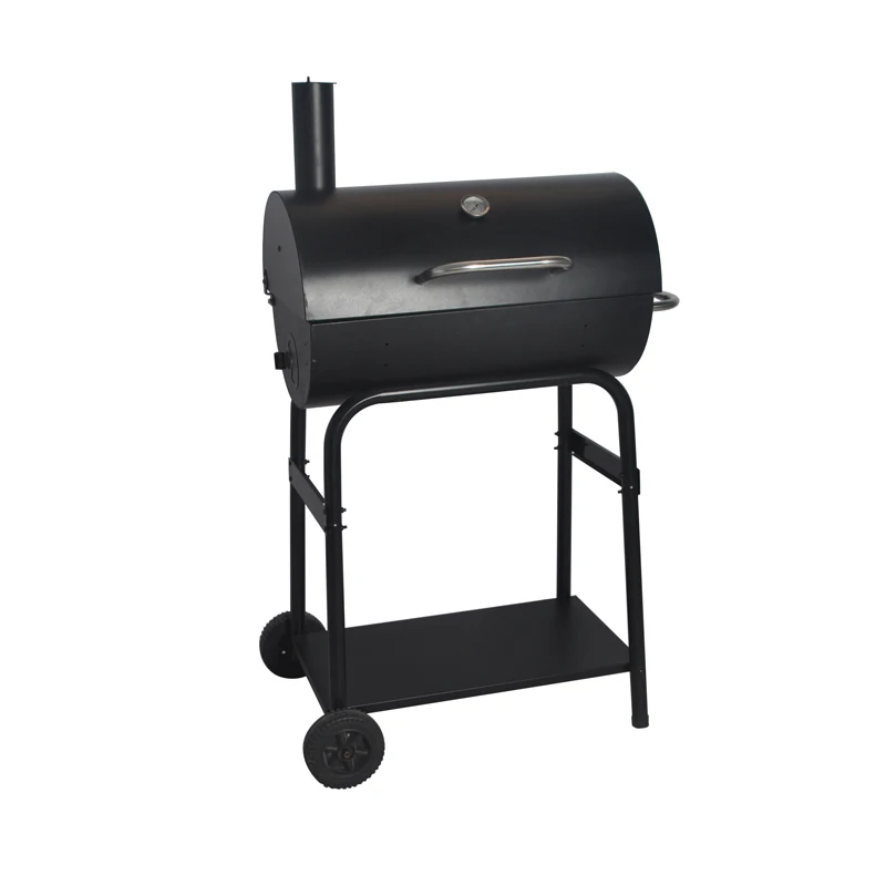 

SEJR Classic Black Charcoal Barrel Smoker BBQ Grill 82*70*127cm