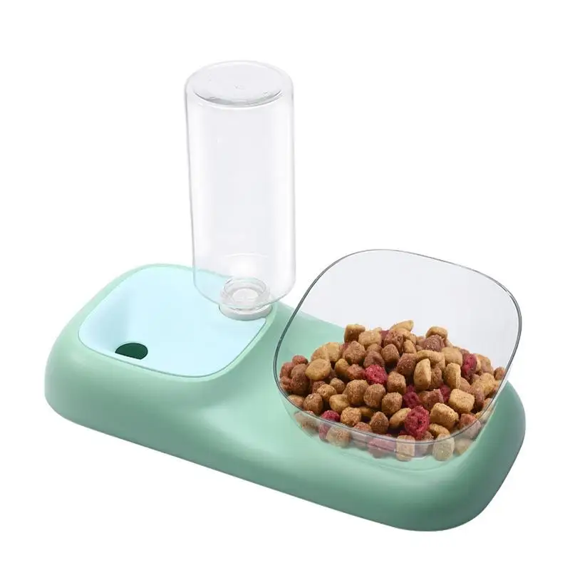 

Cat Food Feeder 2-In-1 Dog Feeder And Water Dispenser Set Dog Water Dispenser Gravity Feeder Cat Feeders For Small Medium Big