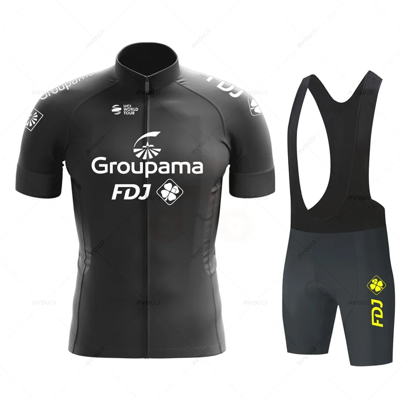 

FDJ Team Cycling Sets Bike Uniform Summer Cycling Jersey Set Road Bicycle Jerseys MTB Bicycle Wear Breathable Cycling Clothing
