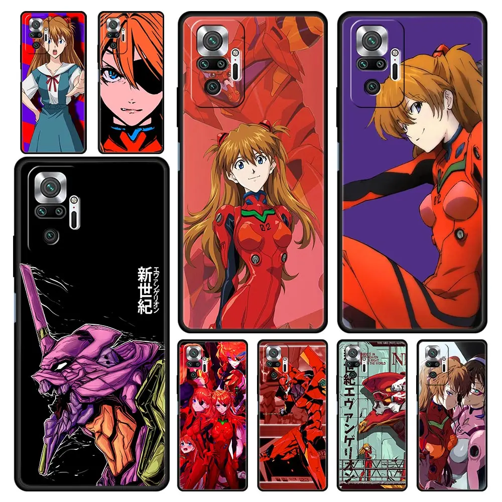 

Asuka Evangelion Phone Case For Xiaomi Redmi Note 11 10 Pro 9S 9 8 7 9T 8T 9C 9A 8A 11T 10S K50 Pro K40 Gaming Silicone Cover