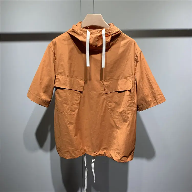 Pakaian  untuk Pria Musim Panas Set 2 Potong Pakaian Fashion Pria Set Celana Pendek Streetwear Pakaian Pria Ringan Bernapas 2023