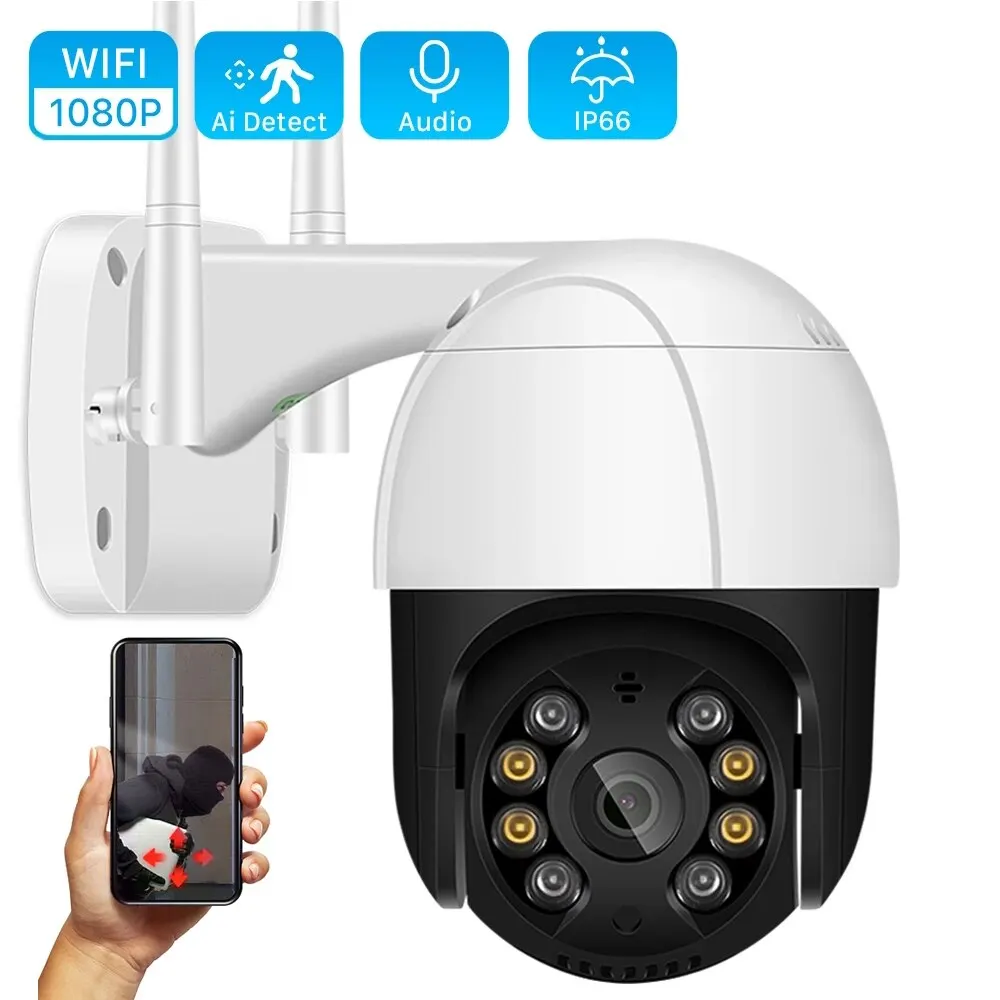 

DELI 26M 1080P PTZ Wifi IP Camera Outdoor Digital Zoom AI Human Detect Wireless Camera P2P Audio 2MP Security CCTV Camera