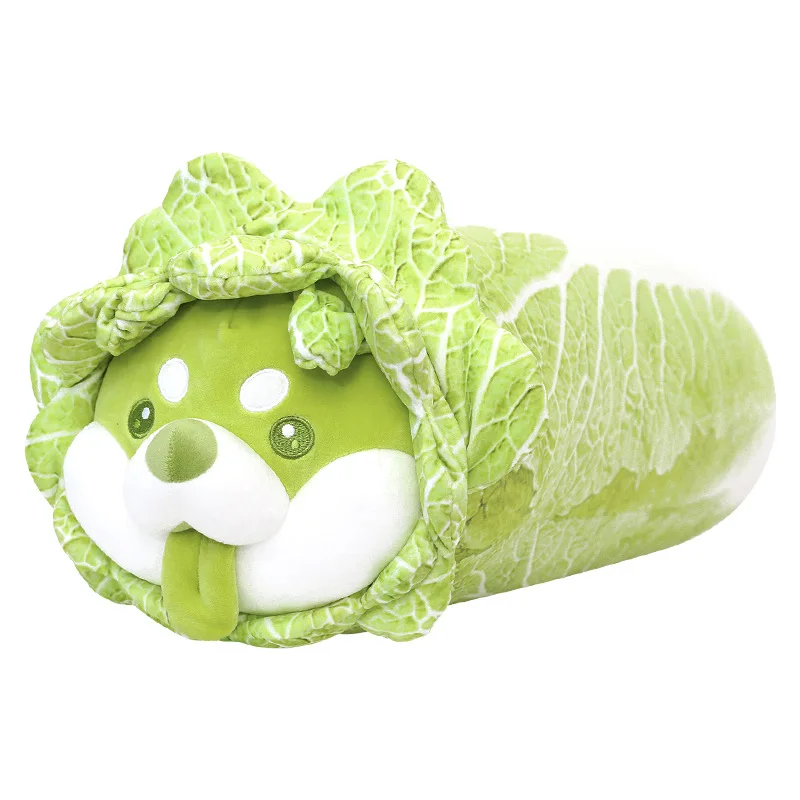 

Vegetable Cabbage Dog Pillow Plush Toys Stuffed Animal Doll Creative Birthday Gift Girl Bed Cushion Sleeping Doll Kawaii Plushie