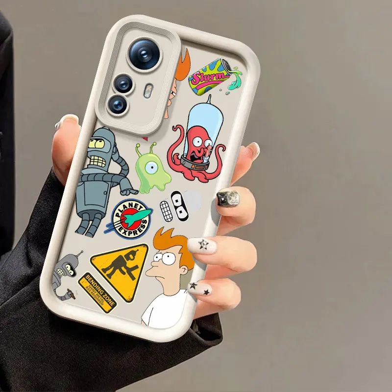 Милый чехол Amine F-Futurama для телефона Xiaomi 11 12 13 Lite 12T 13T 14T Pro Redmi A1 A2 Plus A3 9A 9C 9T 10C 12C 13C 5G 14C