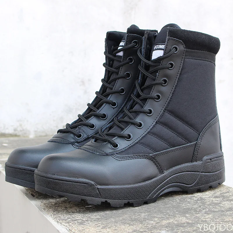 

Tactical Military Boots Men Boots Special Force Desert Combat Army Boots Outdoor Hiking Boots Ankle Shoes Men Work Safty Shoes