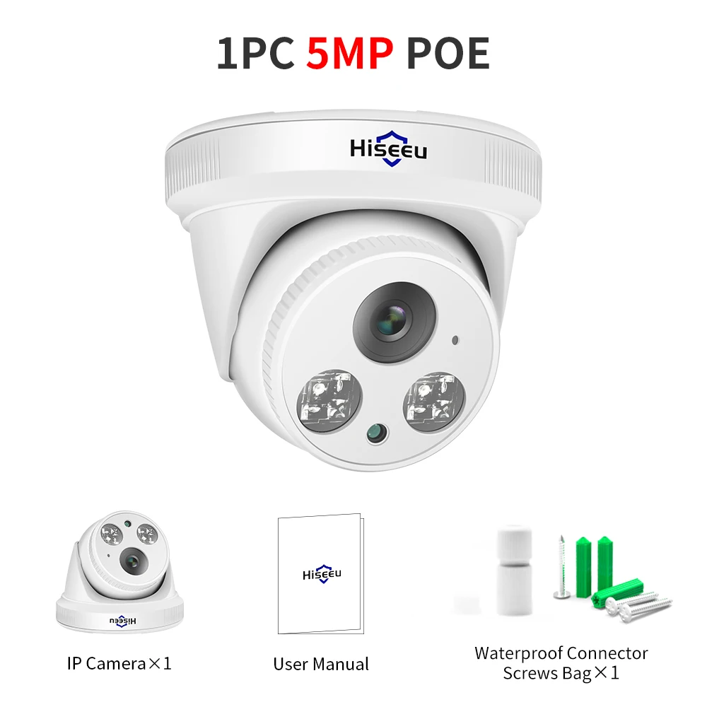 

Hiseeu POE IP CCTV 4MP 5MP